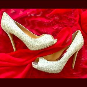 Badgley Mischka embellished Peep Toes